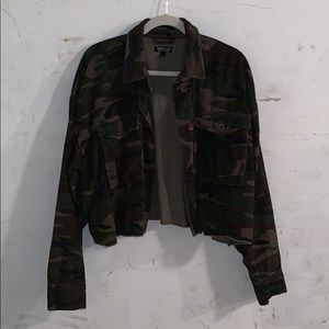 Camp/ corduroy cropped top shop jacket